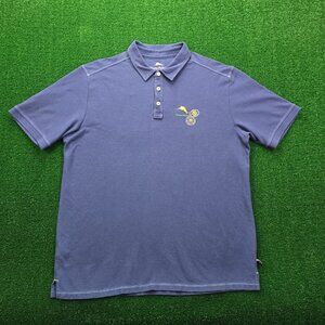Tommy Bahama Island Zone Polo Shirt Mens XL‎ Blue Golf Summer Beach Casual